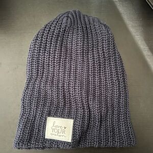 Love Your Melon Navy Knit Beanie